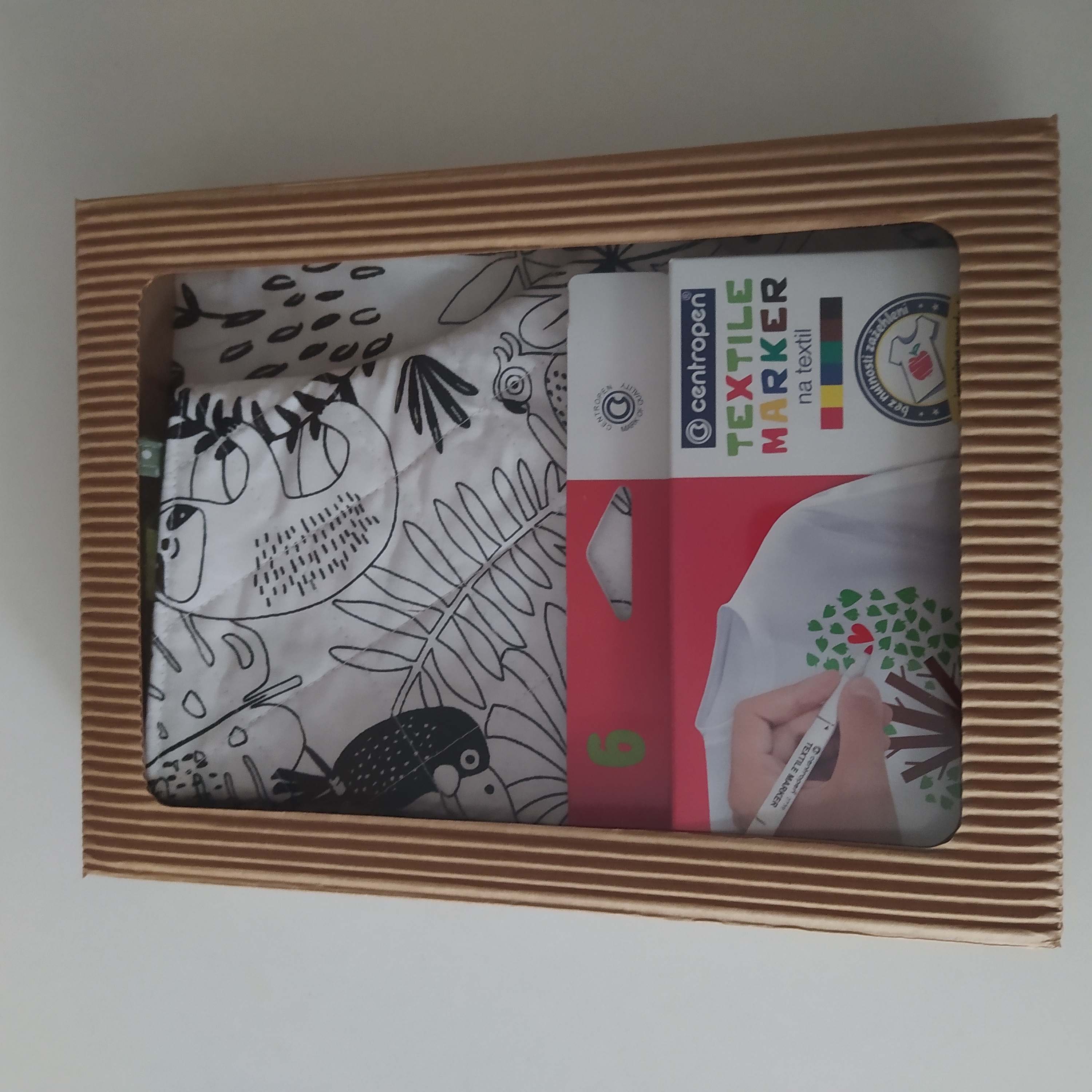 Kreativní dárková krabička zástěra a chňapka