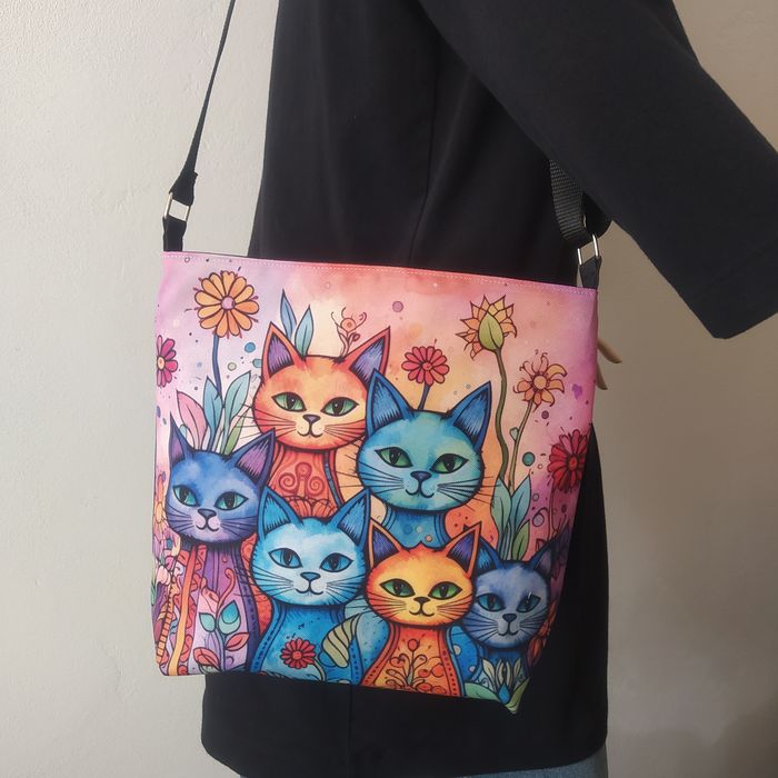 Crossbody kabelka Kočky