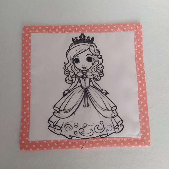 Princezna omalovánka - podhrníček