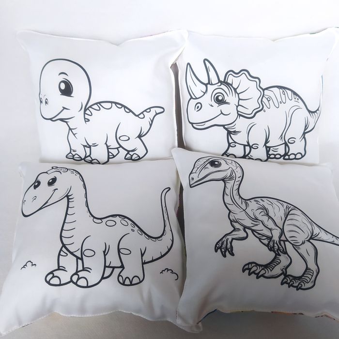 Dinosauří omalovánky - polštářek