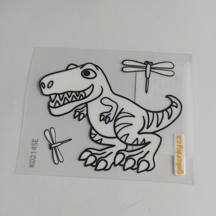 Dinosaurus - samolepka vybarvovací