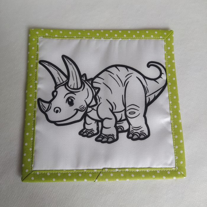 Dinosaurus omalovánka - podhrníček