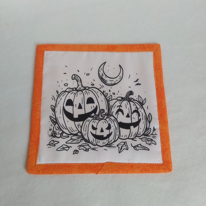 Halloween omalovánka - podhrníček