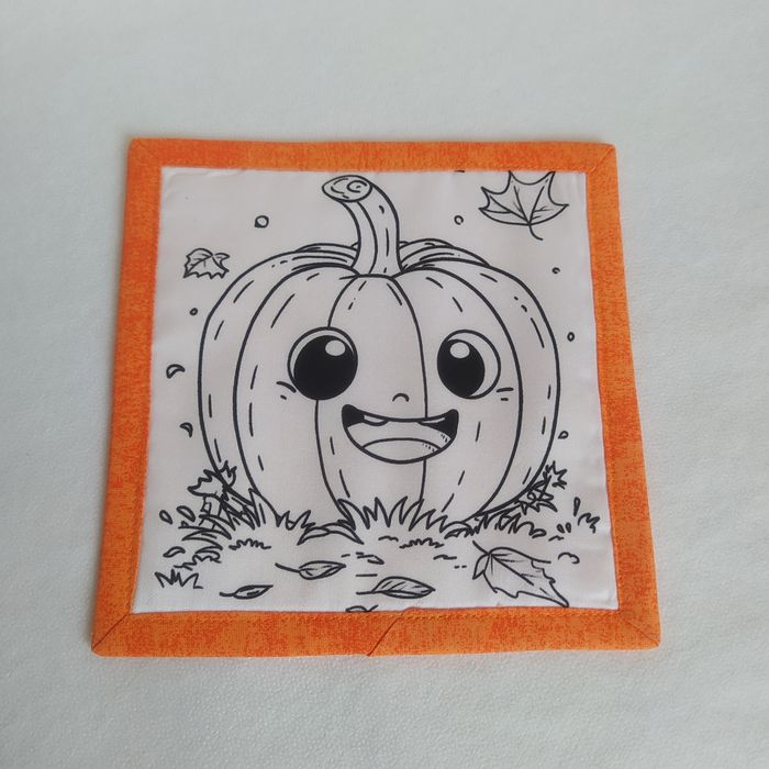 Halloween omalovánka - podhrníček