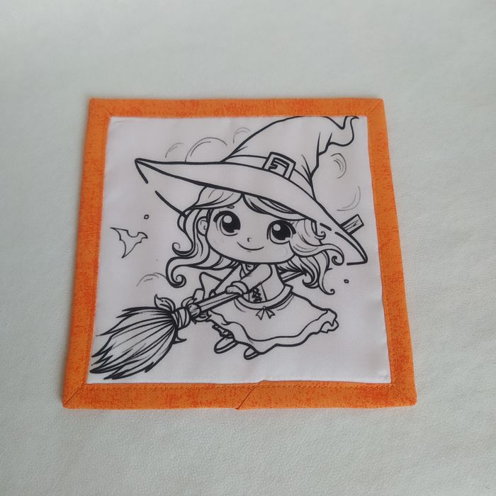 Halloween omalovánka - podhrníček