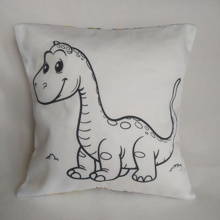Dinosauří omalovánky - povlak na polštářek