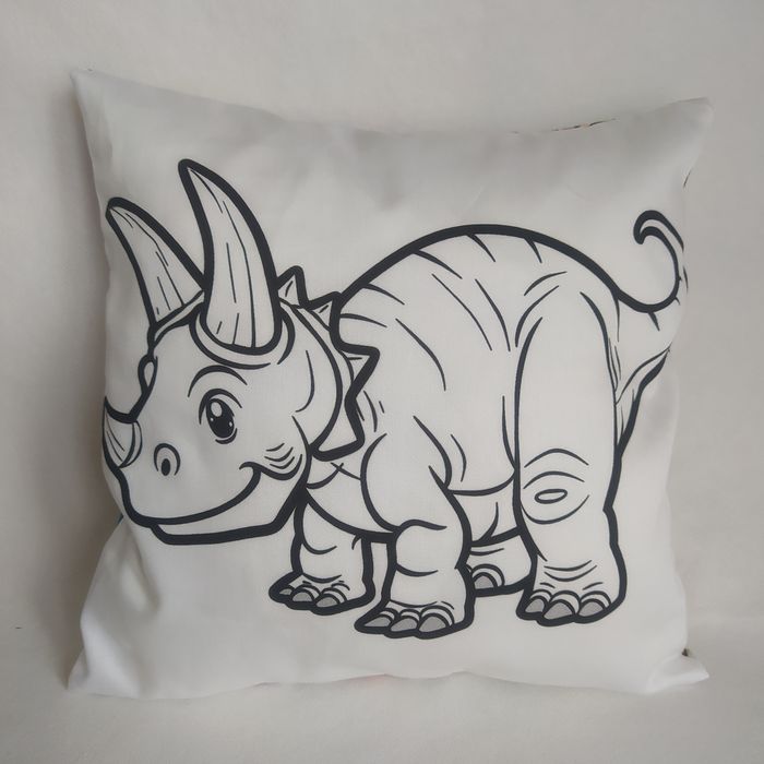 Dinosauří omalovánky - povlak na polštářek