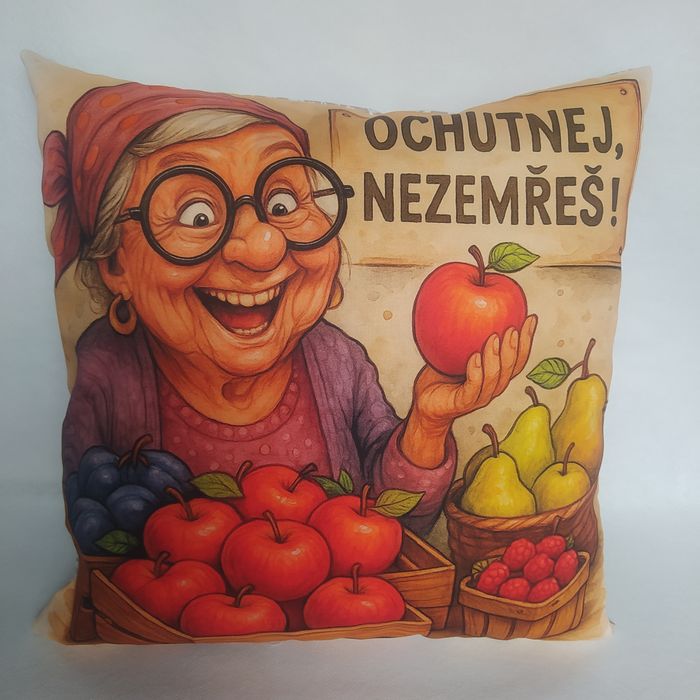 Vtipný povlak na polštář zahradnice