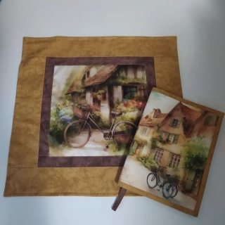 Obal na knihu a povlak na polštářek