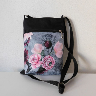 Crossbody kabelka malá Retro květy