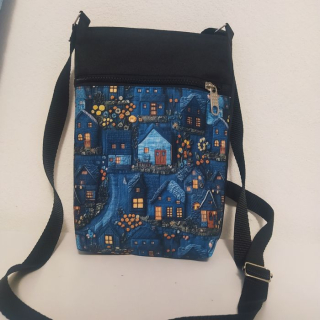 Crossbody kabelka malá Domečky