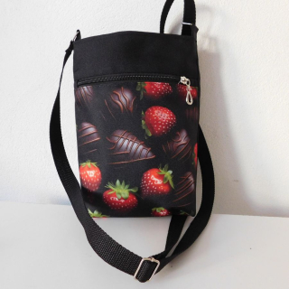 Crossbody malá Jahody v čokoládě