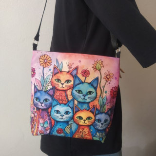 Crossbody kabelka Kočky