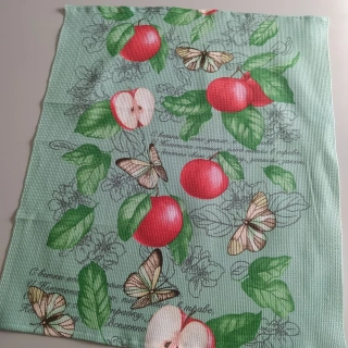 Bavlněná vaflová utěrka Jablka