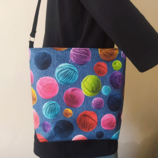 Crossbody kabelka Klubíčka na džínové