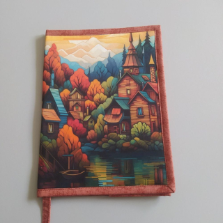 Obal na knihu Podzimní vesnička u řeky