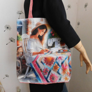 Látková taška Patchworkářka