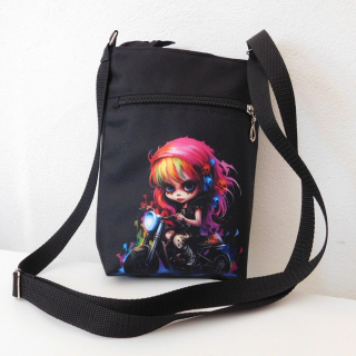 Crossbody kabelka malá Motorkářka