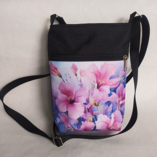 Crossbody kabelka malá Květiny-orchidej