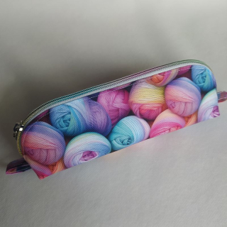 Kosmetická taštička malá Klubíčka pastelová