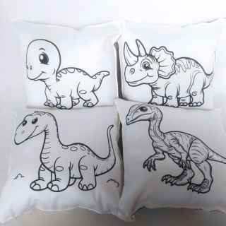 Dinosauří omalovánky - polštářek