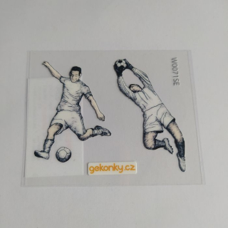 Fotbalista - samolepka vybarvovací