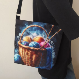 Crossbody kabelka Klubíčka v košíku