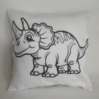 Dinosauří omalovánky - povlak na polštářek