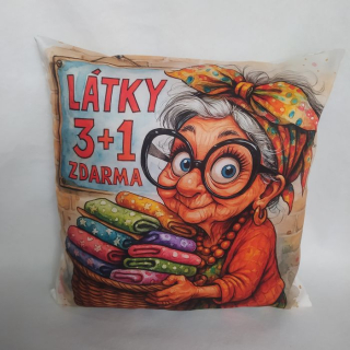 Vtipný povlak na polštář patchworkářka