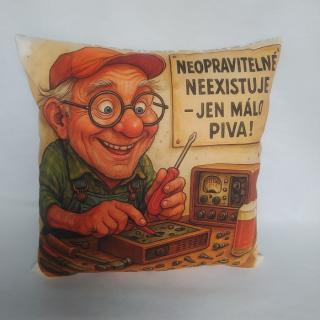 Vtipný povlak na polštář opravář