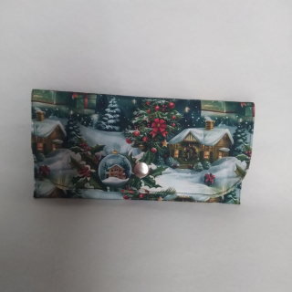 Obálka na peníze Vánoční vesnička