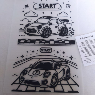 Nažehlovačka omalovánka Auto