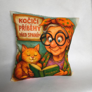 Vtipný povlak na polštář čtení