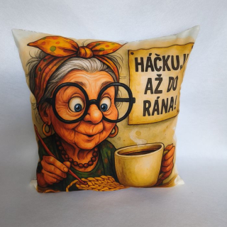 Vtipný povlak na polštář háčkování