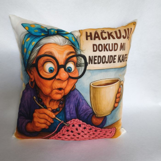 Vtipný povlak na polštář háčkování