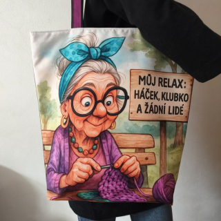 Nákupní taška Háčkování
