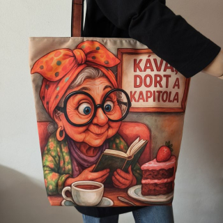 Nákupní taška Čtenářka