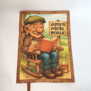 Vtipný obal na knihu Detektiv