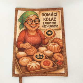 Vtipný obal na knihu Pekařka