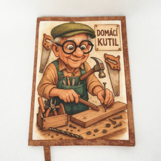 Vtipný obal na knihu Domácí kutil